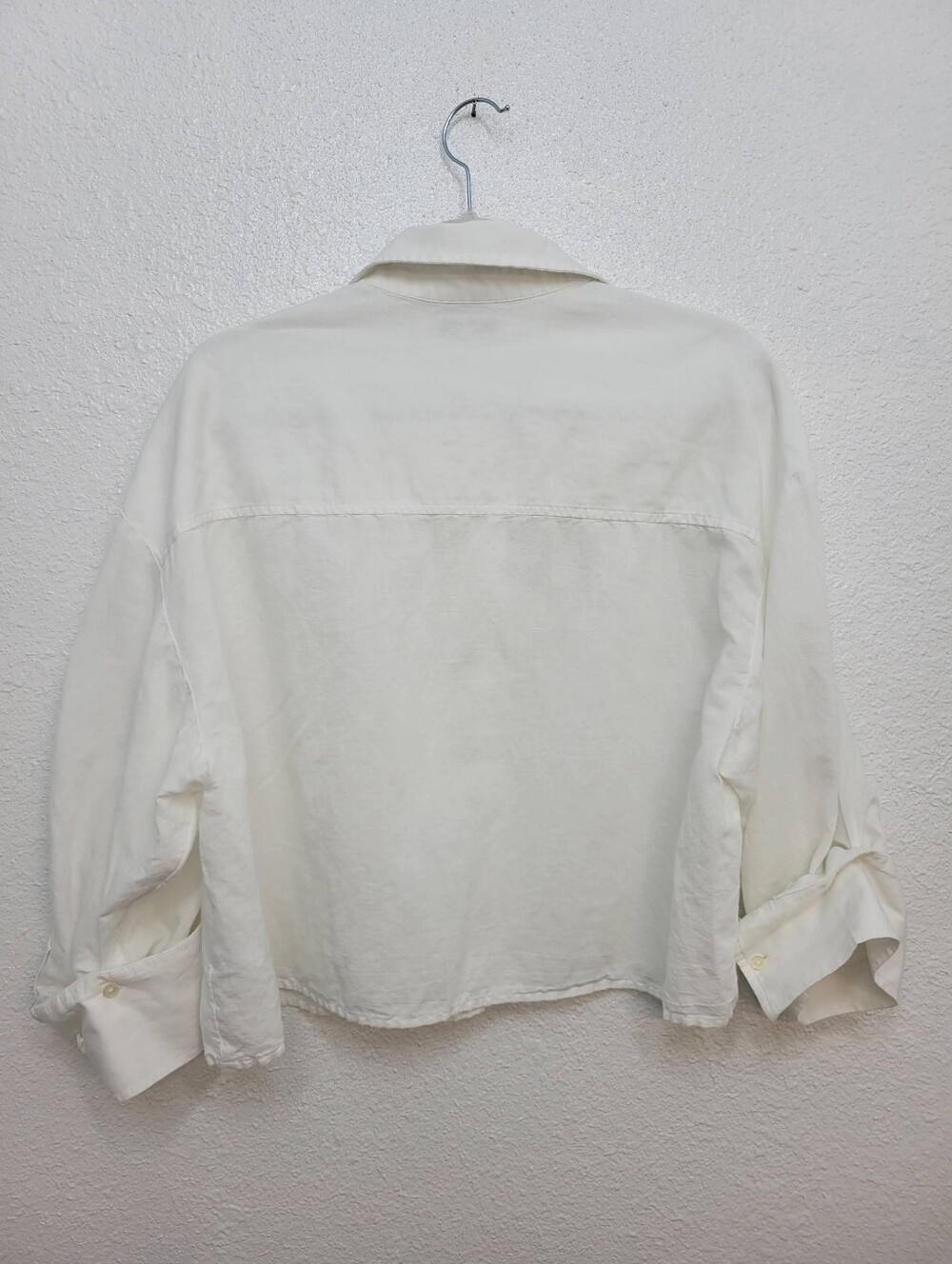 Madewell Straight-Hem Shirt in Linen NU445 Size M White - Picture 4 of 9
